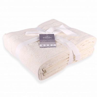 Простынь махровая 200x220 см молочный ТЕКС 