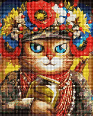Алмазная мозаика Кошка Защитница ©Марианна Пащук 40х50 см DBS1032 Brushme 