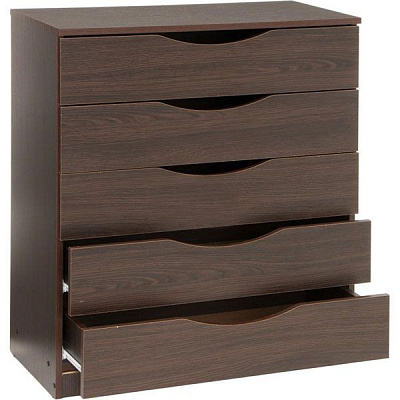 Комод Компанит 5 Э коричневый/венге 