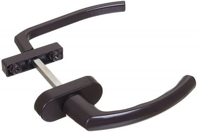 Ручка дверна балконна bhs 1 ral 8019 коричневий