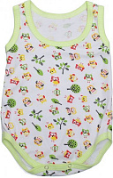 Боди Domtex Совята р.86 белый с принтом 155726 