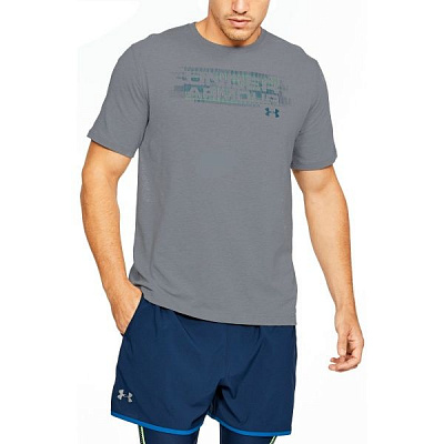 Футболка Under Armour UA Phase Wordmark SS 1310960-035 L сірий