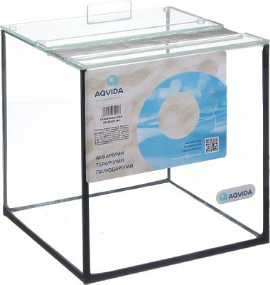 Аквариум Aqvida Улиточник стеклянный прямоугольный 20х20х20 4мм (8л)