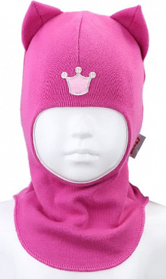 Шапка для девочки Beezy Кошка р.50-52 розовый 1750 