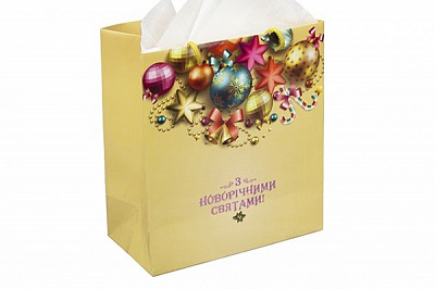 Пакет бумажный вертикальный НГ Secret 24,5х21,5х11 см