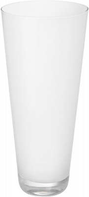 Ваза скляна Wrzesniak Glassworks Sofi 38 см біла 17-8816A