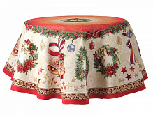 Скатерть Nativity Lefard d140 красный Home Textile 