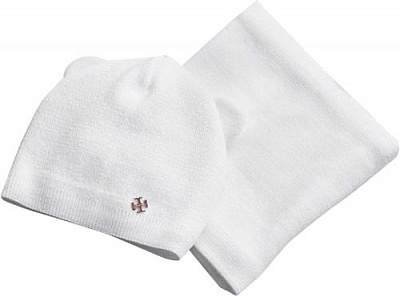 Шапка Модний Карапуз и снуд Форти белый 03-00846-0 