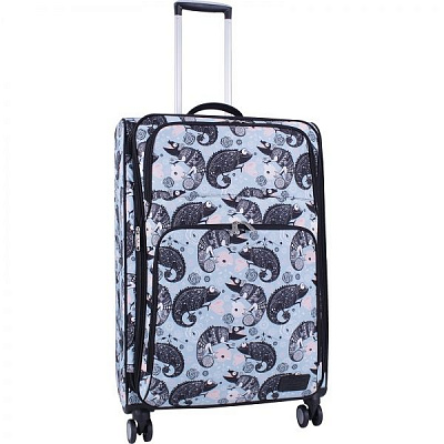 Валіза Bagland Леон 90 л блакитний 656 (0037966274)