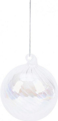 Шар стеклянный перламутровый 8 см 