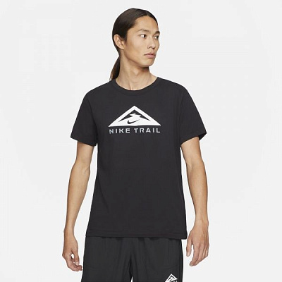 Футболка Nike U NK DF TEE SS TRAIL CZ9802-010 р.S черный