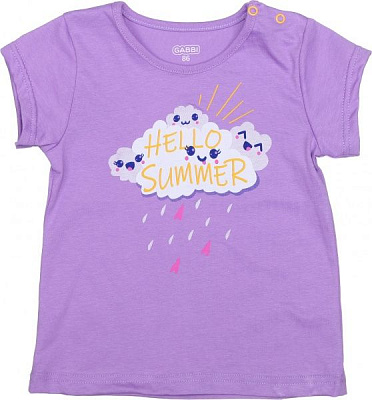 Футболка для дівчаток GABBI FT-21-5-2/1 р.92 бузковий