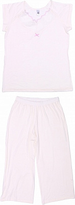 Костюм домашній жіночий megotex Moon футболка+бріджі р. L похмуро-білий