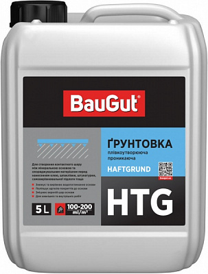 Грунтовка глубокопроникающая BauGut HTG 5 кг 5 л 