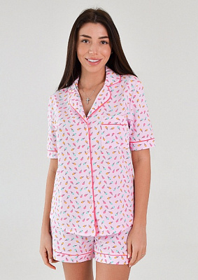 Пижама женская Roksana Sweet Baby №1524/16095 р. 46 разноцветный
