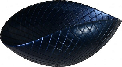 Ваза стеклянная синяя Arco 35х22 см Antonio Tammaro