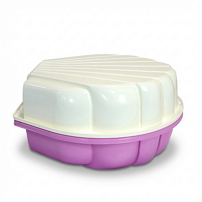 Песочница Doloni Toys Мушля кремовая/светло-розовая 01236/10