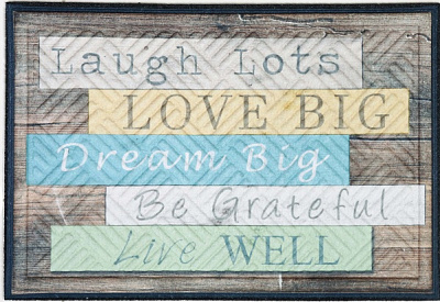 Килимок Multy Home Europe Sp. z o.o. RAMBO-LIMA mat Live well 43x63 см