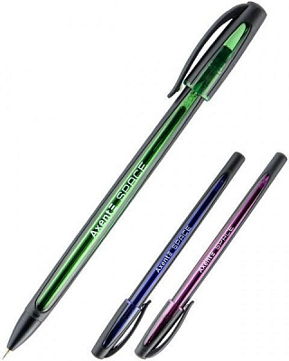 Ручка масляна Axent Space синя 42419