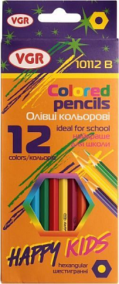 Карандаши цветные Happy kids VGR 6 шт.
