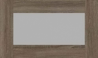 Фасад для кухні Грейд Дуб сонома трюфель 355х596 н/св ВТ скло сатин збірний