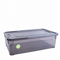 Ящик для зберігання Алеана 123084 Smart Box 14л коричневий прозорий 140x495x320 мм