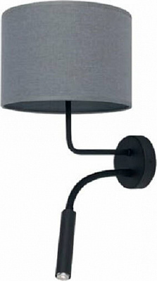 Бра Nowodvorski Hotel 1x60 Вт E27 серый/черный 9071 