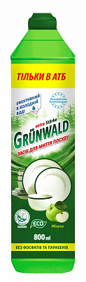 Жидкость для ручного мытья посуды Grunwald Eco Яблоко 0,5л