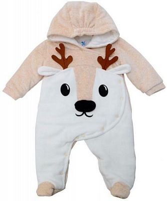 Комбінезон Minikin Оленятко р.68 білий із бежевим 1816604