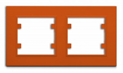 Рамка двомісна Makel Karea горизонтальна помаранчевий