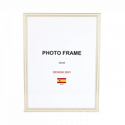 Рамка для фото 1 фото 30х40 см слонова кістка