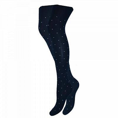 Колготки детские для девочек Легка хода 8085 черный-фиолетовый 