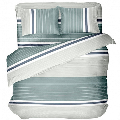 Комплект постільної білизни Home Green stripe 2.0 зелений La Nuit