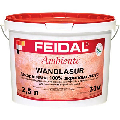 Лазурь Feidal Ambiente Wandlasur бесцветный 1 л