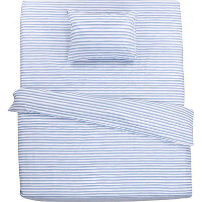 Комплект постільної білизни 1,5 смужка Акварель блакитна UP! (Underprice)