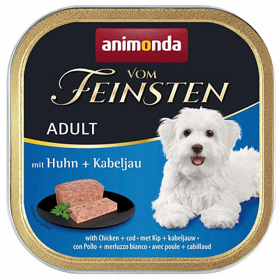 Консерва для всех пород Animonda Vom Feinsten Adult with Chicken + Cod 150 г