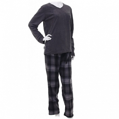 Костюм домашній чоловічий La Nuit Basic Check р. M сірий