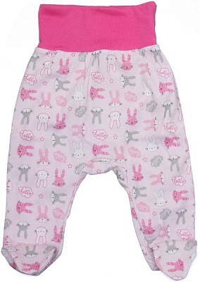 Ползунки для девочек Baby Veres Hello Bunny р.74 розовый 
