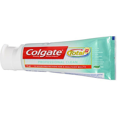 Зубная паста Colgate Total 12 Профессиональная чистка (гель) комплексная антибактериальная 75 мл