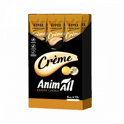 Лакомство AnimAll со вкусом курицы с креветками 6 шт. х 15 г