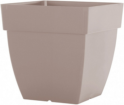 Горщик пластиковий Artevasi CAPRI SQUARE POT квадратний 71л мокко