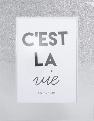 Рамка для фото C'est La Vie 1 фото 13х18 см серебряный 