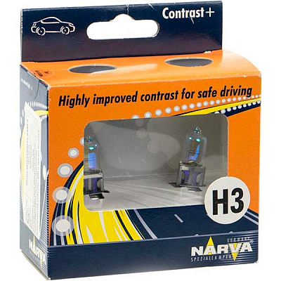 Лампа галогенная Narva NV 48521 H3 PK22s 12 В 55 Вт 2 шт