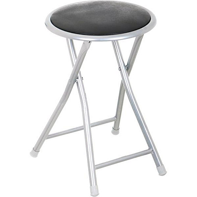 Табурет раскладной Button черный / серый 