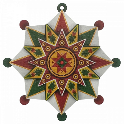 Підвіска MIS LT Печенько Зірка 10 см різнокольоровий