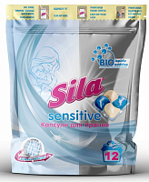 Стиральный порошок для машинной и ручной стирки Sila Sensitive в капс 0,252 кг 12 шт.