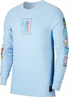 Футболка Nike M NK DRY TEE LS A.I.R. A SAVAG CT3846-436 S синий