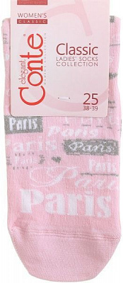 Шкарпетки Conte CLASSIC люрекс 16С-26СП 120 р. 25 рожевий 1 шт.