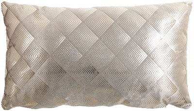 Подушка KM с напылением геометрия 100% полиэстер 50x30 см золотой 