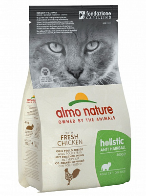 Корм сухой для котов Almo Nature Holistic Cat с курицей 400 г